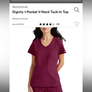 Sketchers Dignity 1-Pocket V-Neck Tuck-In Scrub top